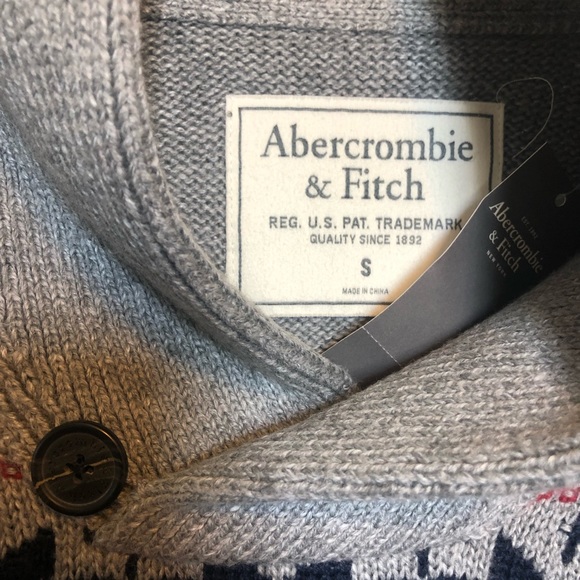 NWT Abercrombie & Fitch Shawl Cowl Collar Sweater - Picture 6 of 8